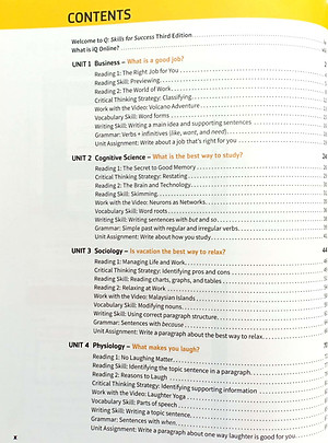 Q: Skills For Success: Level 1: Reading And Writing Student Book With iQ Online Practice - 3rd Edition