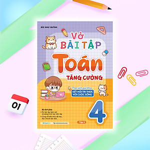 Combo Vở bài tập Toán tăng cường lớp 4 (2 Tập) (Theo sách giáo khoa kết nối tri thức với cuộc sống)