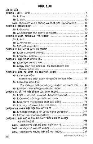 Sách 500 Bài Tập Cơ Bản Và Nâng Cao Hoá Học 12
