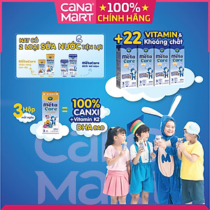 Thùng sữa nước Nutricare Metacare ECO giúp trẻ phát triển toàn diện (110ml)