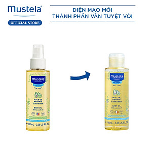 Dầu Massage Cho Trẻ Sơ Sinh Và Em Bé Mustela (100ml)