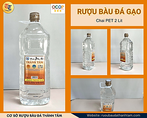 Đặc Sản Bình Định - Rượu Bàu Đá Thành Tâm Chai Pet 2 Lit - OCOP 3 Sao