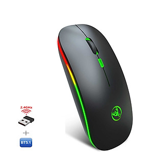 Chuột không dây Bluetooth, chuột không dây usb 2.4Hz HXSJ T18 - Hàng chính hãng