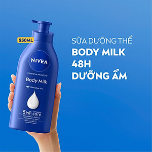 Sữa Dưỡng Thể NIVEA Dưỡng Ẩm Chuyên Sâu 48H | Thấm Nhanh (550 ml) - 98943