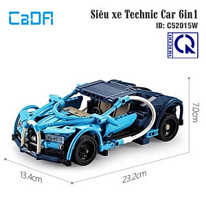Đồ Chơi Lắp Ráp Xe Kéo Cót Chạy Đà Siêu Xe Technic Car 6in1 C52015W ( 6 trong 1)
