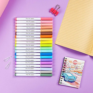 Hộp 20 Bút Lông Màu Pastel Rửa Được Washable Fiber Pen - Colokit SWM-C008