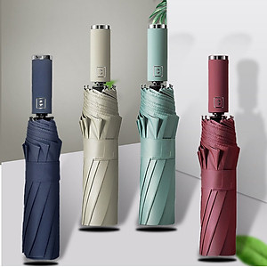 Ô dù che mưa cỡ lớn tự động đóng mở, gấp gọn tiện lợi - Thiết kế mở ngược chống ướt khi mở, gập - Chính hãng NIKITA