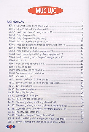 Vở Ô Li Bài Tập Toán Lớp 1 - Tập 2