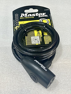 KHÓA DÂY XE ĐẠP MASTERLOCK 8126 MÀU ĐEN