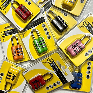 Ổ khóa số Yale YP2/23/128/7 rộng 23mm nhiều màu dùng khóa vali hành lý - MSOFT