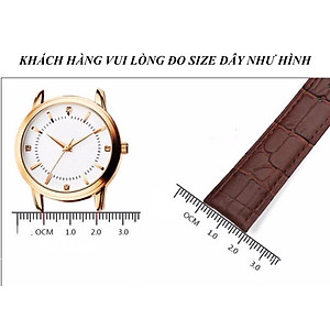 Dây Đeo Đồng Hồ Size Nữ 12mm 14mm 16mm 18mm Da Bò Mềm 
