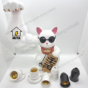 Đui Đèn Xoáy E27 LiOA - Đui Treo, Gắn Tường Chếch 45, 90 độ