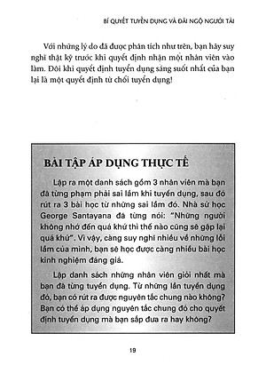 Bí Quyết Tuyển Dụng & Đãi Ngộ Người Tài (Tái Bản)