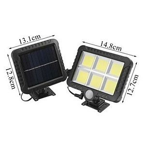 Đèn năng lượng mặt trời 120 Led COB siêu sáng cảm biến hồng ngoại, kèm 5m dây tiện dụng