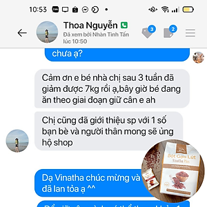 Bột Gạo Lứt Thực Dưỡng Vinatha Plus - Tiêu Mỡ Cải Thiện Sức Khỏe 24 gói nhỏ 40 gram