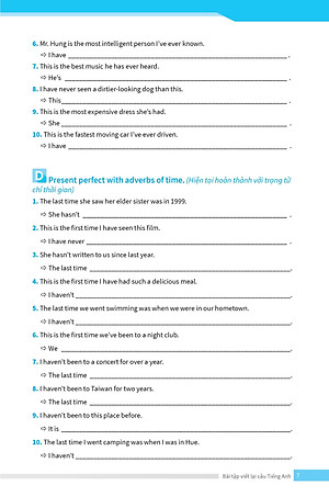 Bài Tập Viết Lại Câu Tiếng Anh ( Ôn Thi Vào Lớp 10 Và 10 Chuyên )