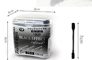 Hộp tăm bông lấy ráy tai Than hoạt tính 180P - Hàng nội địa Nhật Bản