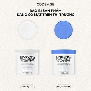 Viên Uống Codeage Liposomal Magnesium Glycinate, Nhập Khẩu Chính Ngạch Có Tem Phụ Tem, Tem Chống Hàng Giả