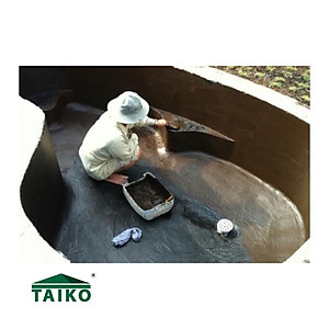 Sơn Chống Thấm Đa Năng Gốc Bitum TAIKO BITSUN NO2 - Keo Sơn Chống Thấm Bể Cá Koi, Sàn Mái Nhà, Móng Nhà, Bể Âm