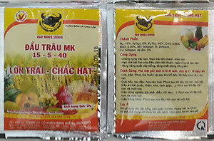 Phân bón lá đầu trâu MK NPK 15-5-40 giúp lớn trái - chắc hạt - cây khỏe