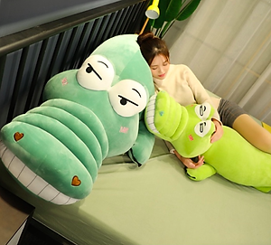 Thú nhồi bông cá sấu mắt lồi khổng lồ - Size từ 1m đến 1m6 - Quà tặng gấu bông cá sấu dễ thương.