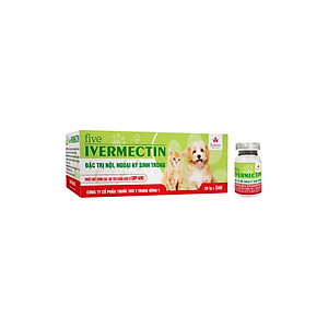 Five Ivermectin - Thuốc Hỗ Trợ Trị Nội, Ngoại Ký Sinh Trùng Cho Thú Cưng - Fivevet