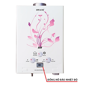 Bình Tắm Dùng Gas OWANI D-322 Ống Đồng 8MM - Hàng Chính Hãng