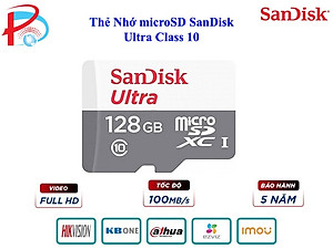 Thẻ Nhớ SanDisk 256G-32G-64G-128GB MicroSD Ultra Class 10  - Hàng Chính Hãng