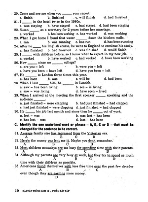 Sách Bài Tập Tiếng Anh Lớp 12 ( Không Đáp Án)