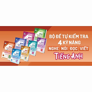Combo Big 4 bộ đề tự kiểm tra 4 kỹ năng Nghe - Nói - Đọc - Viết tiếng Anh (cơ bản và nâng cao) lớp 8 (Global) (2 Tập)