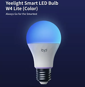  Bóng đèn Led thông minh Xiaomi Yeelight Bulb W3 đui xoắn E27 (RGB 16 triệu màu) - tích hợp Razer Chroma