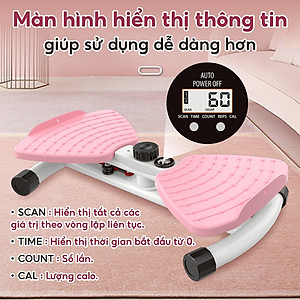 BG Dụng cụ tập thể dục xoay eo bụng đứng 3003R - 3004R cho massage chân giảm cân, bàn xoay eo tập bụng, xoay eo