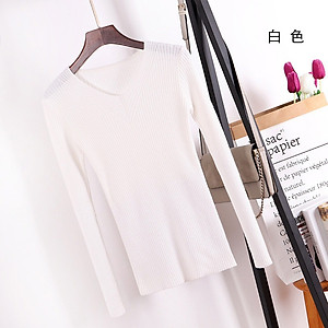 Áo len nữ cổ V dáng ôm xinh Al62