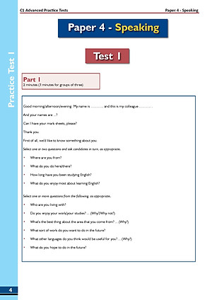 C1 Advanced 1 with 4 Practice Tests - Latest Format