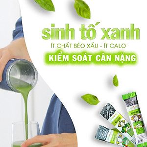 Bột Diếp Cá hữu cơ nguyên chất sấy lạnh Dalahouse - Hộp 20 gói nhỏ 3gr định lượng sẵn cho 1 lần sử dụng - Mát Gan, ngừa mụn, ngừa trĩ và táo bón. Hỗ trợ bảo vệ Phổi