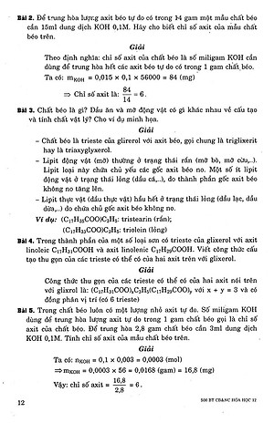 Sách 500 Bài Tập Cơ Bản Và Nâng Cao Hoá Học 12