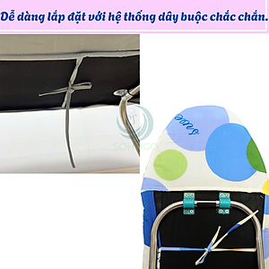 Áo bọc bàn để ủi quần áo nhiều size, nhiều mẫu - CHỌN SIZE - Áo trùm bàn ủi đồ-Áo Bọc Bàn Ủi Vải Dày Bền – Loại Dây Cột Áo Phủ Bàn Là Nhiều Size – Cố Định Bằng Dây Buộc