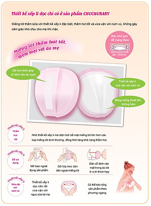 Miếng Lót Thấm Sữa ChuChu Baby Milk Pad Airy (130 Miếng)