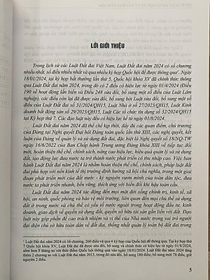 Bình luận khoa học Luật Đất đai năm 2024