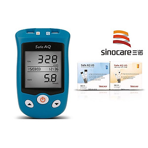 Combo Máy Đo Đường Huyết + Gút 2 Trong 1( kim que đầy đủ) và Máy Đo Huyết Áp Bắp tay Chính Hãng Sinocare
