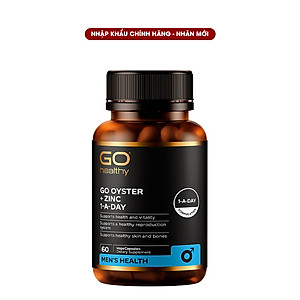 Viên uống tinh chất Hàu nhập khẩu chính hãng New Zealand GO OYSTER + ZinC (60 viên) giúp tăng cường sinh lý nam, cải thiện chất lượng tinh trùng