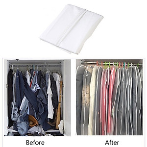 Combo 2 Túi bọc quần áo chống bụi bẩn, nấm mốc có khóa kéo tiện dụng size S/M/L giúp bảo vệ quần áo luôn sạch sẽ
