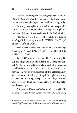 Sách Đừng Khởi Sự Khi Còn Do Dự