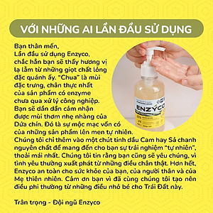 Nước lau đa năng sinh học ENZYCO 475ml - Chiết xuất Bồ hòn và Enzyme Dứa