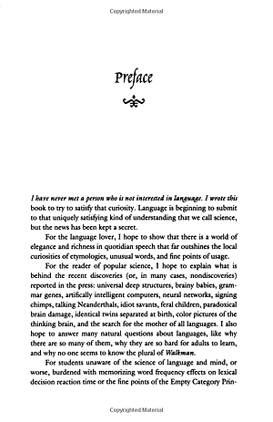 The Language Instinct: How the Mind Creates Language (P.S.)
