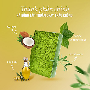 Xà Bông Tắm Thuần Chay Cao Cấp Lá Trầu Không Heebee's Sạch Khuẩn, Ngăn Ngừa Vi Khuẩn, Giảm Mụn Lưng, Giảm Sần 100G
