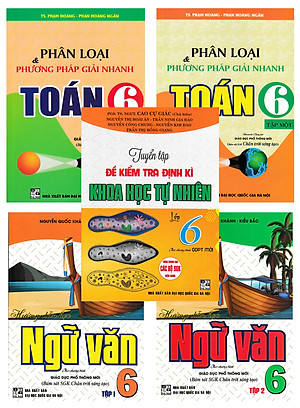 COMBO BỘ SÁCH THAM KHẢO TOÁN - VĂN - KHOA HỌC TỰ NHIÊN LỚP 6 (BÁM SÁT SGK CHÂN TRỜI SÁNG TẠO) (BỘ 5 CUỐN)