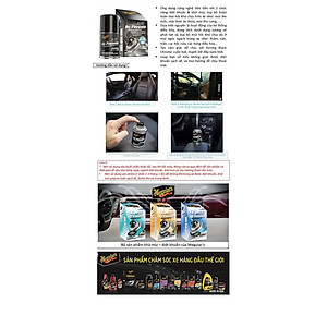 Meguiar's Xịt khử mùi, diệt khuẩn nội thất ô tô Mùi hương nam tính ( xịt khử mùi ô tô) - Air Refesher - Black Chrome Scent - G181302, 57 g