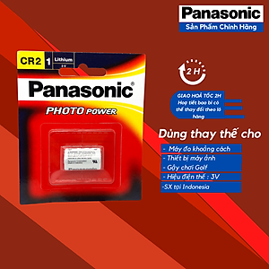 Pin CR2 Panasonic Lithium Photo Power 3V chính hãng vỉ 1 viên