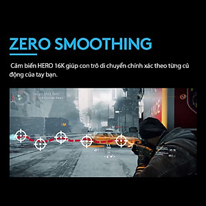 Chuột game hiệu suất cao Logitech G502 Hero RGB Lightsync - Hàng chính hãng